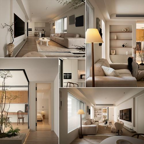 現(xiàn)代極簡(jiǎn)奶油風(fēng)住宅 高清實(shí)景案例與裝修效果圖合集